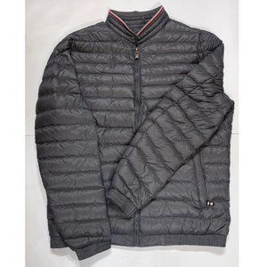 NWOT Style Fashion Down Filled Gray Light Puffer Jacket Sz L